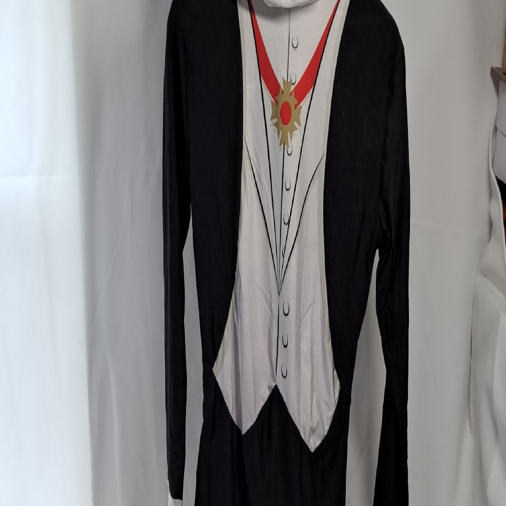 Amscan Black Tuxedo Costume with Red Accent